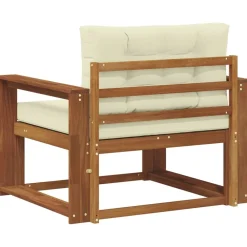 vidaXL Accesorios Para Sofás-Sofá intermedio de exterior Madera de Acacia Sólida Natural