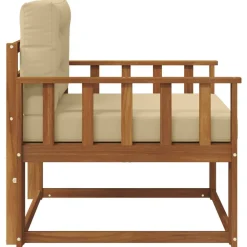vidaXL Accesorios Para Sofás-Sofá intermedio de exterior Madera de Acacia Sólida Natural