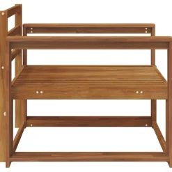 vidaXL Sofá intermedio de exterior Madera de Acacia Sólida Natural
