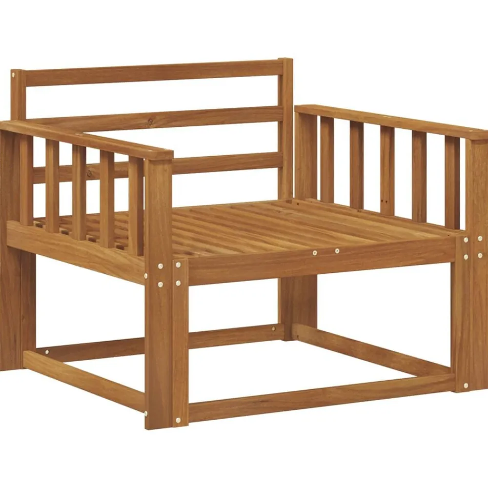 vidaXL Sofá intermedio de exterior Madera de Acacia Sólida Natural Online