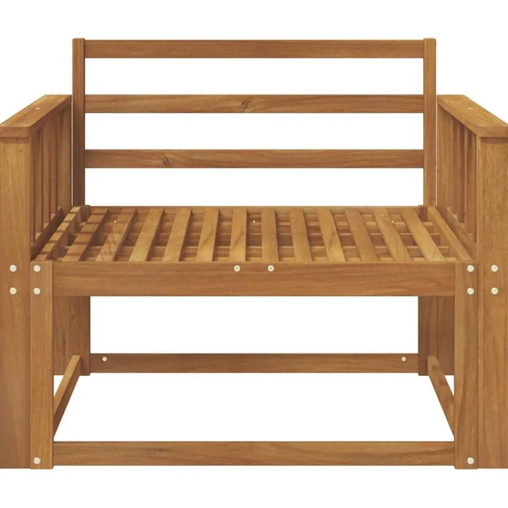vidaXL Sofá intermedio de exterior Madera de Acacia Sólida Natural Online
