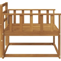 vidaXL Sofá intermedio de exterior Madera de Acacia Sólida Natural Online