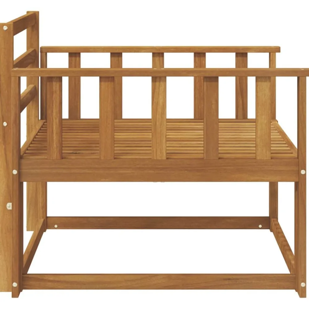 vidaXL Sofá intermedio de exterior Madera de Acacia Sólida Natural Online