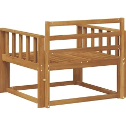 vidaXL Sofá intermedio de exterior Madera de Acacia Sólida Natural Online