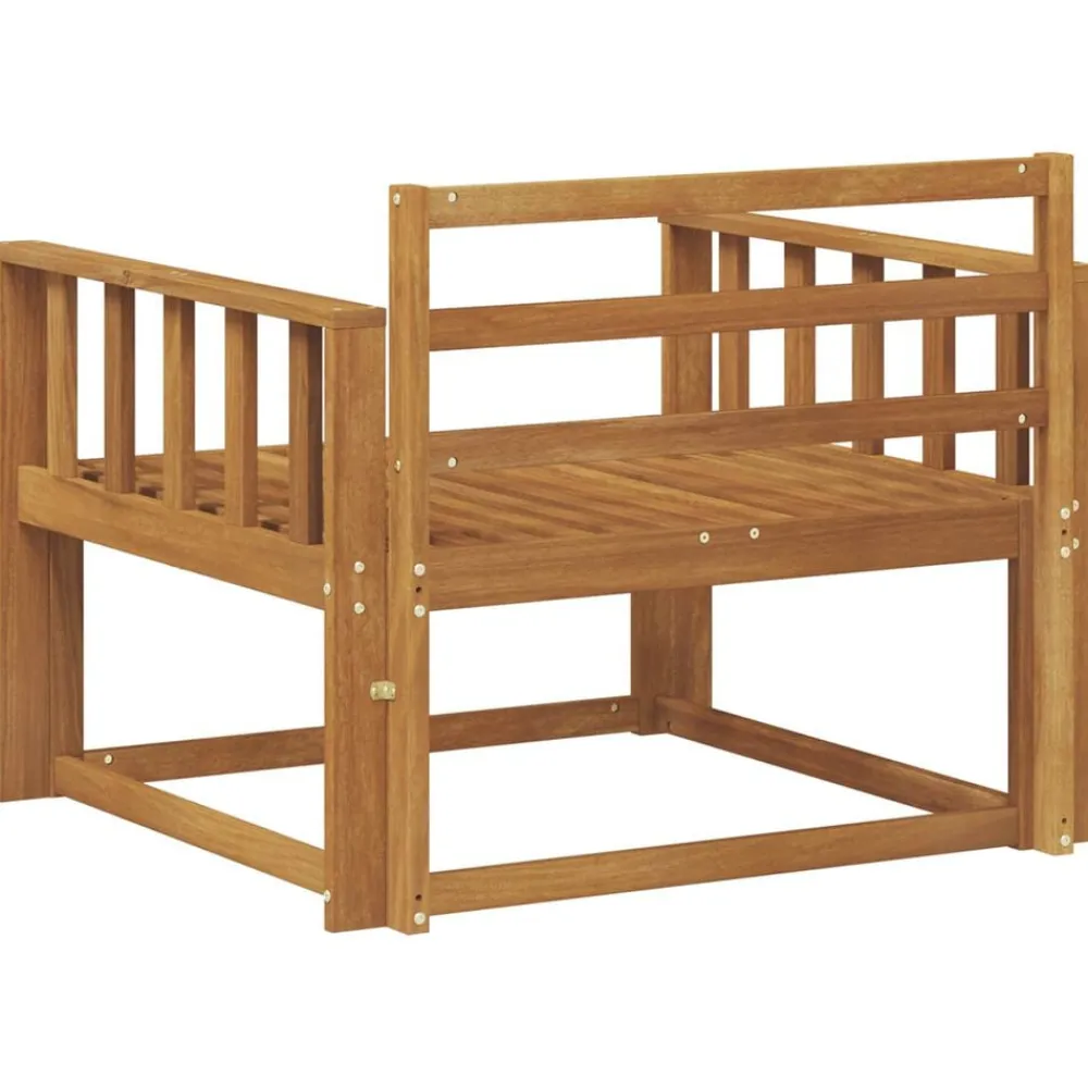 vidaXL Sofá intermedio de exterior Madera de Acacia Sólida Natural Online