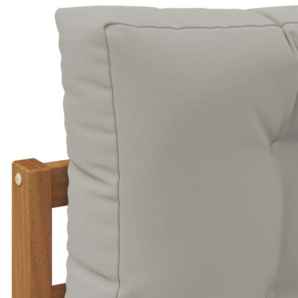 vidaXL Accesorios Para Sofás-Sofá intermedio de exterior Madera de Acacia Sólida Natural
