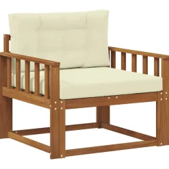 vidaXL Accesorios Para Sofás-Sofá intermedio de exterior Madera de Acacia Sólida Natural