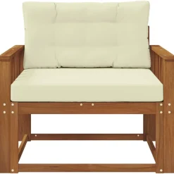 vidaXL Accesorios Para Sofás-Sofá intermedio de exterior Madera de Acacia Sólida Natural