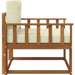vidaXL Accesorios Para Sofás-Sofá intermedio de exterior Madera de Acacia Sólida Natural
