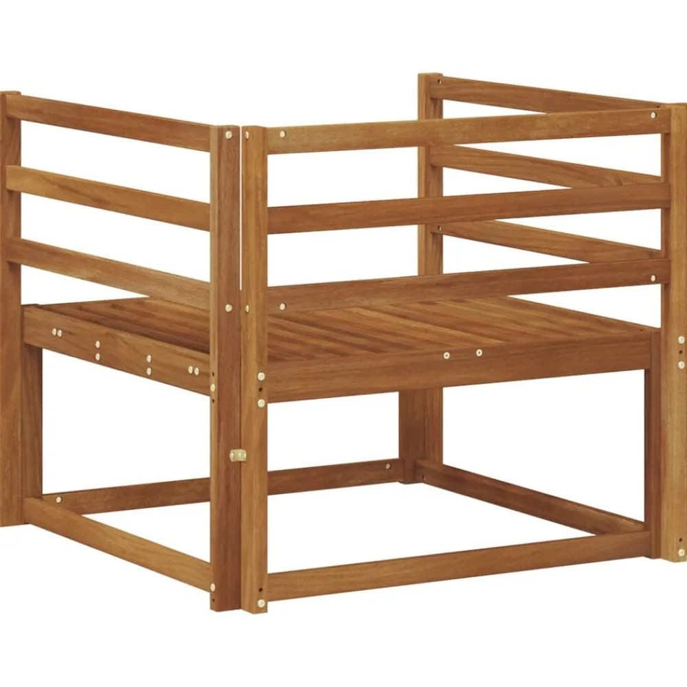 vidaXL Accesorios Para Sofás-Sofá intermedio de exterior Madera de Acacia Sólida