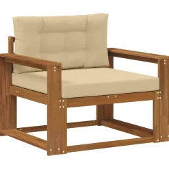 vidaXL Accesorios Para Sofás-Sofá intermedio de exterior Madera de Acacia Sólida Natural