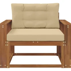 vidaXL Accesorios Para Sofás-Sofá intermedio de exterior Madera de Acacia Sólida Natural