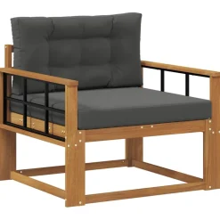 vidaXL Accesorios Para Sofás-Sofá intermedio de exterior Madera de Acacia Sólida Natural