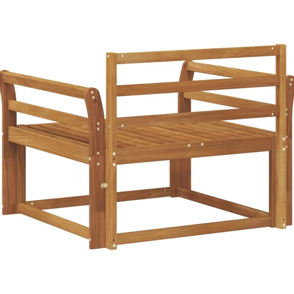 vidaXL Sofá intermedio de exterior Madera de Acacia Sólida Natural New