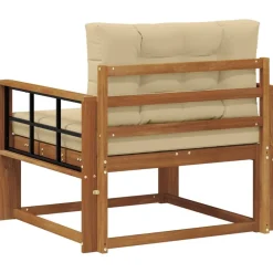 vidaXL Accesorios Para Sofás-Sofá intermedio de exterior Madera de Acacia Sólida Natural