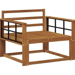 vidaXL Accesorios Para Sofás-Sofá intermedio de exterior Madera de Acacia Sólida
