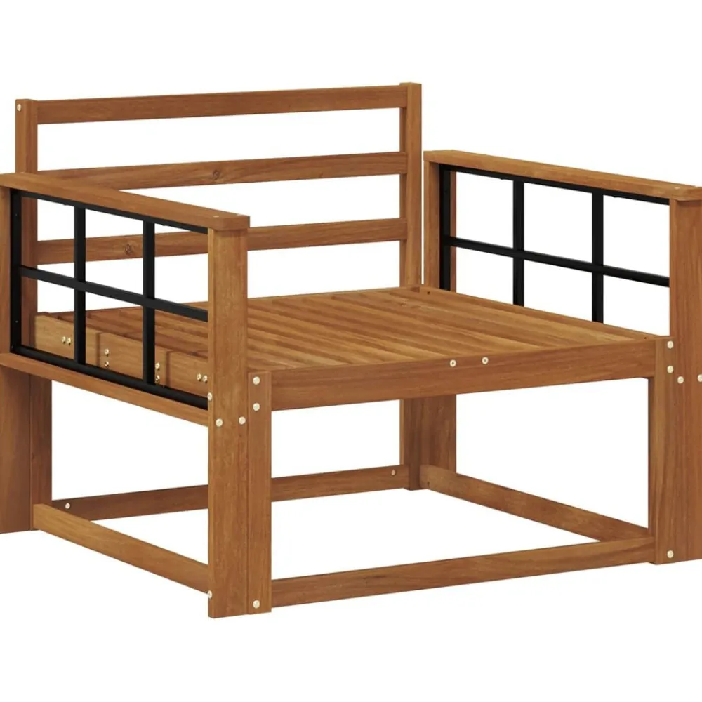 vidaXL Accesorios Para Sofás-Sofá intermedio de exterior Madera de Acacia Sólida