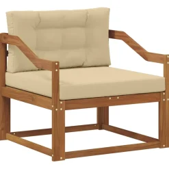 vidaXL Accesorios Para Sofás-Sofá intermedio de exterior Madera de Acacia Sólida Natural