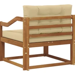 vidaXL Accesorios Para Sofás-Sofá intermedio de exterior Madera de Acacia Sólida Natural