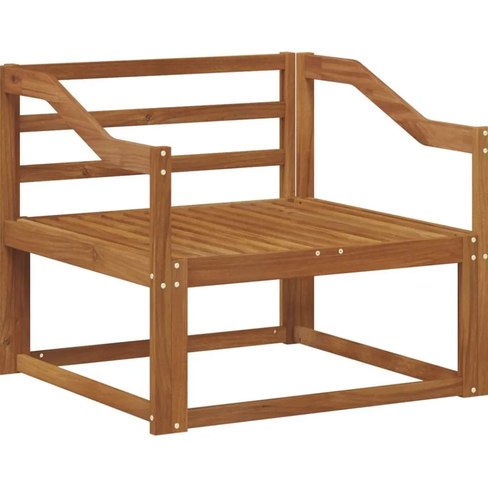 vidaXL Accesorios Para Sofás-Sofá intermedio de exterior Madera de Acacia Sólida