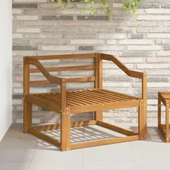 vidaXL Accesorios Para Sofás-Sofá intermedio de exterior Madera de Acacia Sólida