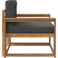 vidaXL Accesorios Para Sofás-Sofá intermedio de exterior Madera de Acacia Sólida Natural