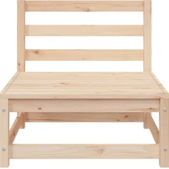 vidaXL Sofá jardín sin reposabrazos madera maciza de pino 70x70x67 cm Pino natural Online