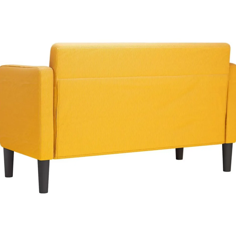 vidaXL Sofás-Sofá Loveseat 109 cm tejido de pana