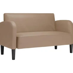 vidaXL Sofá Loveseat Cappuccino 110 cm Cuero sintético Capuchino Best