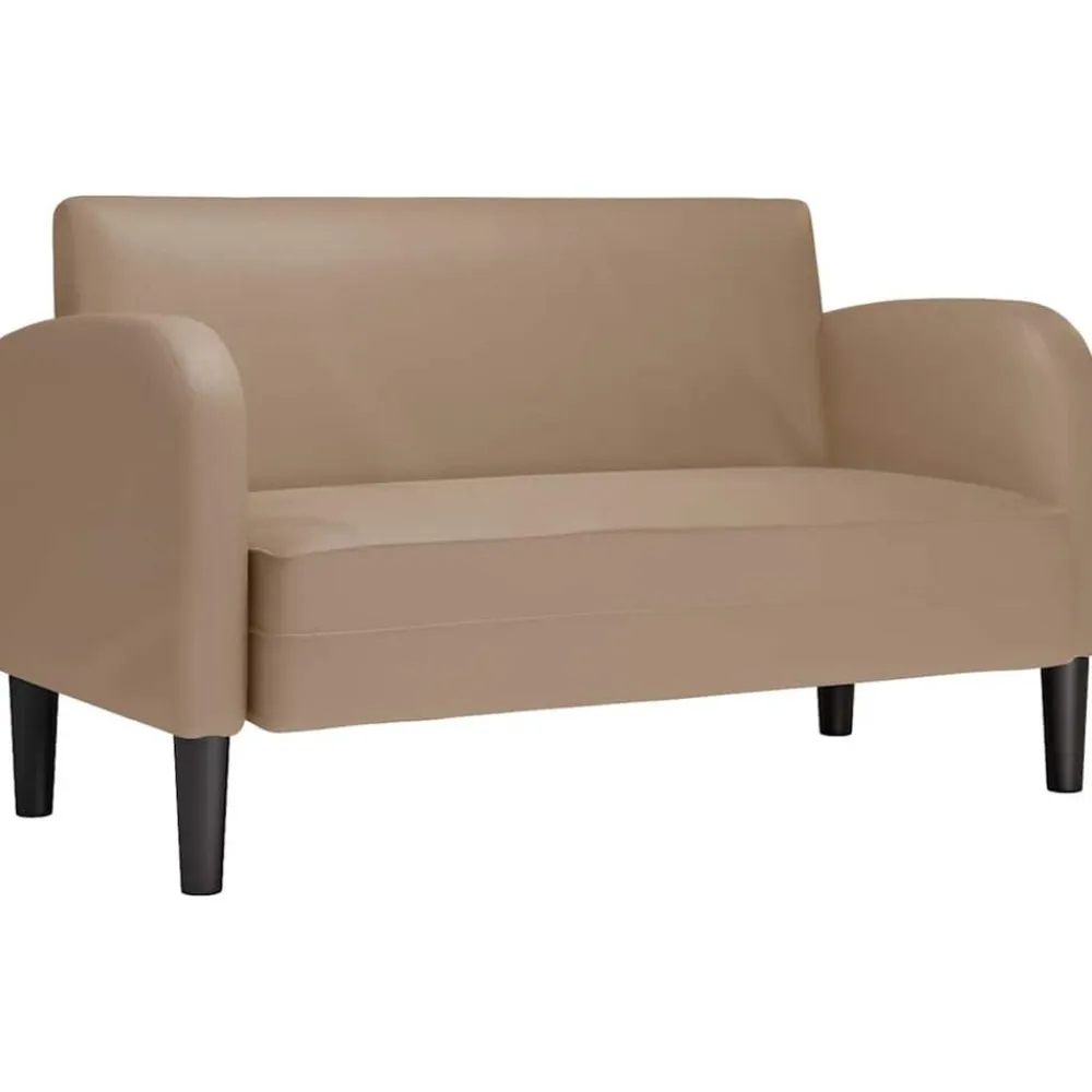 vidaXL Sofá Loveseat Cappuccino 110 cm Cuero sintético Capuchino Best