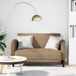 vidaXL Sofá Loveseat Cappuccino 110 cm Cuero sintético Capuchino Best