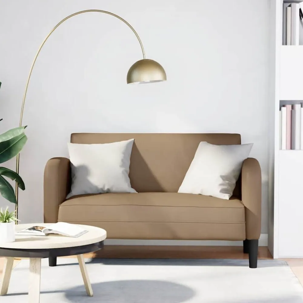 vidaXL Sofá Loveseat Cappuccino 110 cm Cuero sintético Capuchino Best