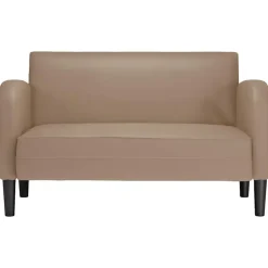vidaXL Sofá Loveseat Cappuccino 110 cm Cuero sintético Capuchino Best