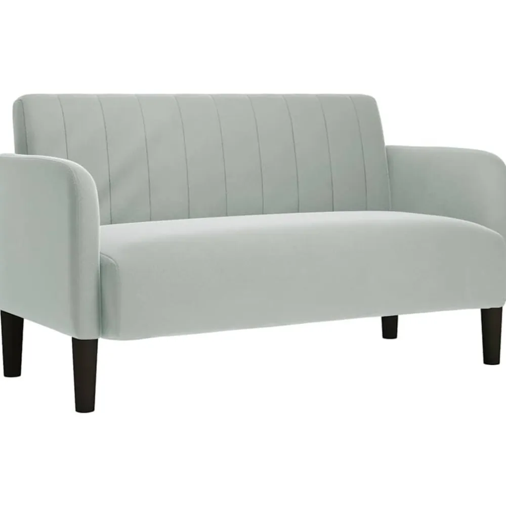 vidaXL Sofás-Sofá Loveseat 109 cm terciopelo