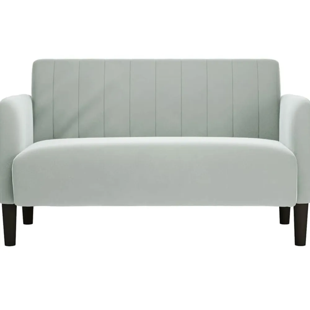vidaXL Sofás-Sofá Loveseat 109 cm terciopelo