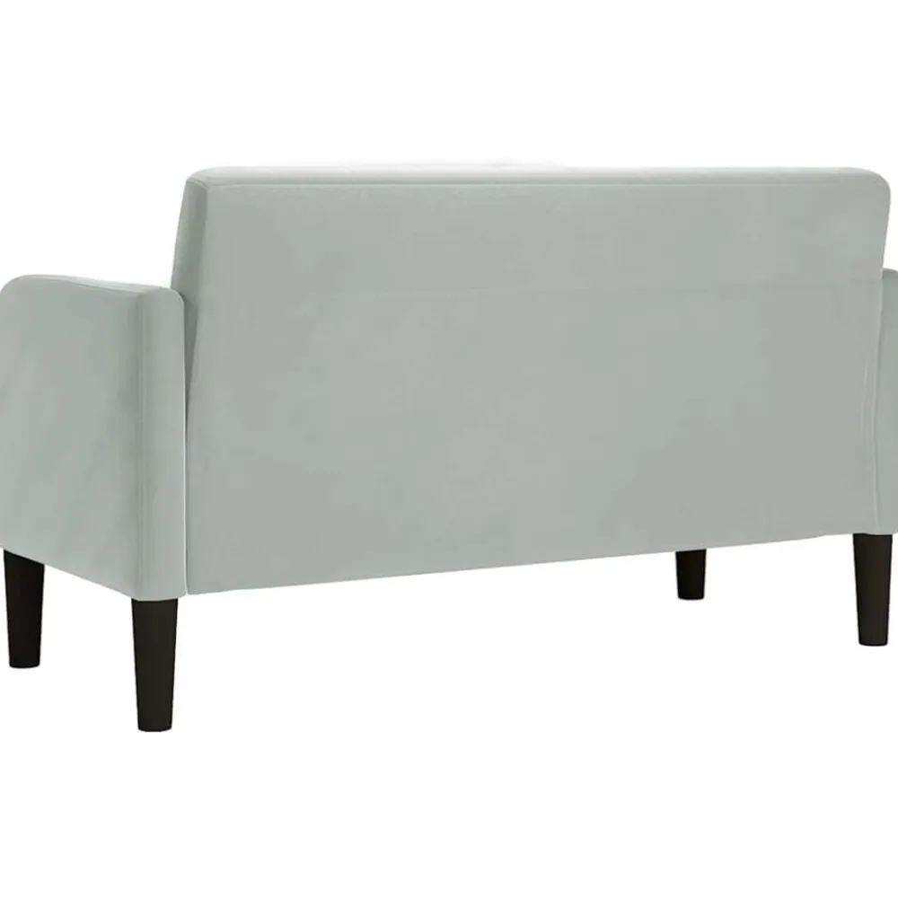 vidaXL Sofás-Sofá Loveseat 109 cm terciopelo