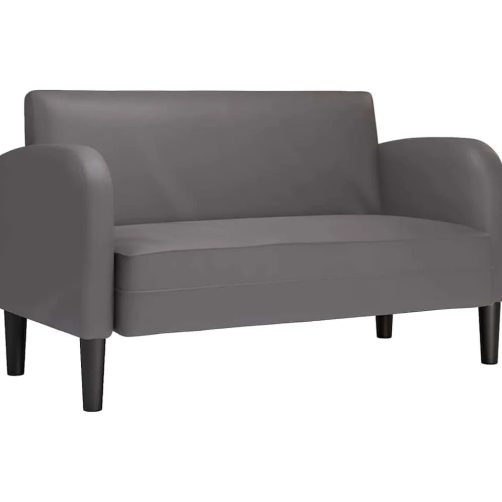 vidaXL Sofás-Sofá Loveseat 110 cm cuero sintética