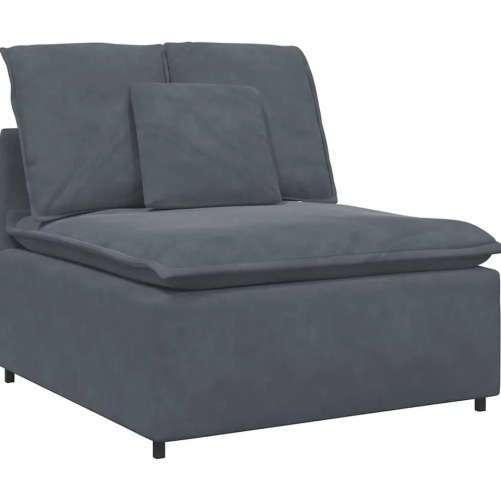 vidaXL Accesorios Para Sofás-Sofá modular con módulo central y cojines 100 cm