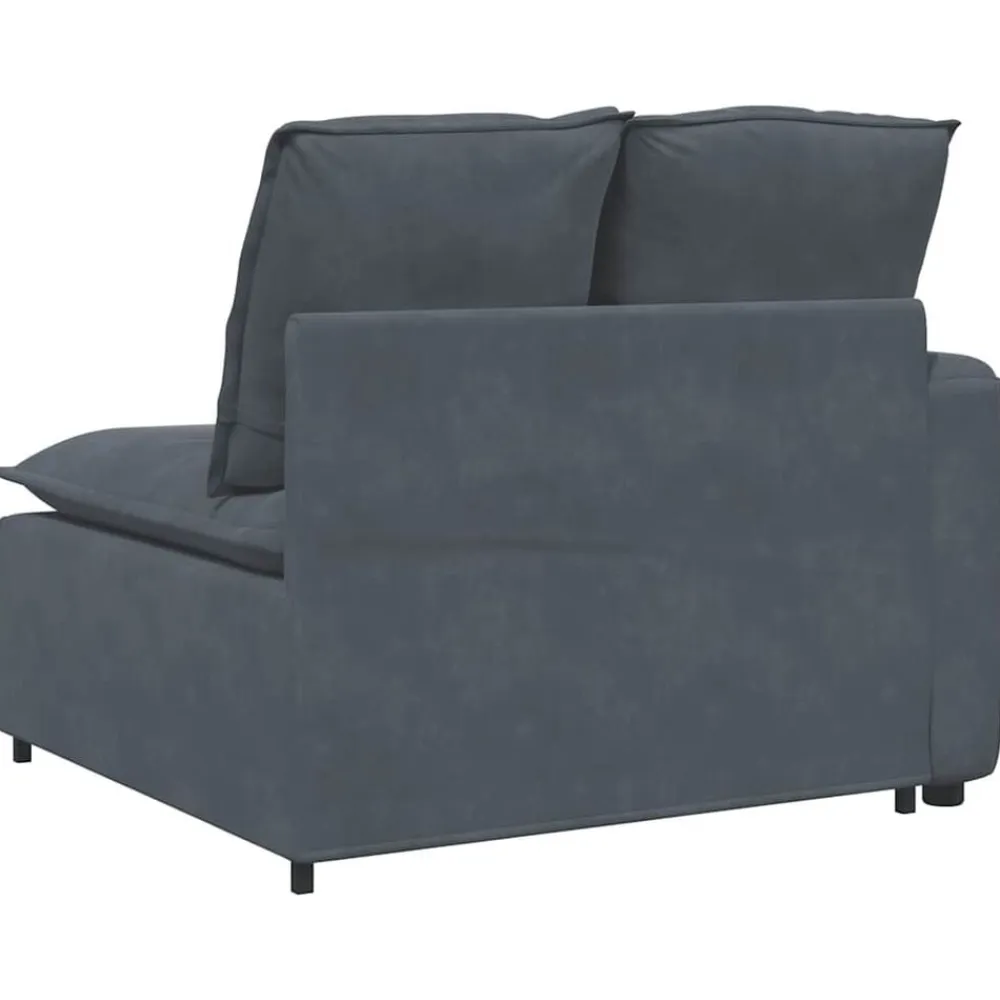 vidaXL Accesorios Para Sofás-Sofá modular con reposabrazos y cojines 100 cm