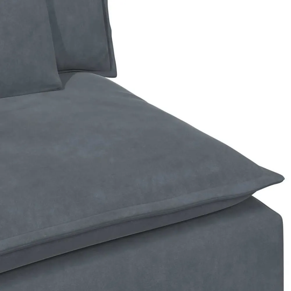vidaXL Accesorios Para Sofás-Sofá modular con reposabrazos y cojines 100 cm