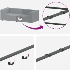 vidaXL Accesorios Para Sofás-Sofá modular de esquina con cojines 100 cm