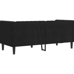 vidaXL Sofá 174 x 74,5 x 70,5 cm Terciopelo Negro Outlet