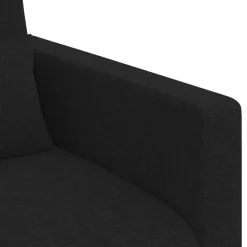 vidaXL Sofá 78 x 78 x 80 cm tela Negro