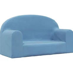 Niños vidaXL Mobiliario Para Bebés Y Niños Pequeños-Sofá para niños de 2 plazas de felpa suave