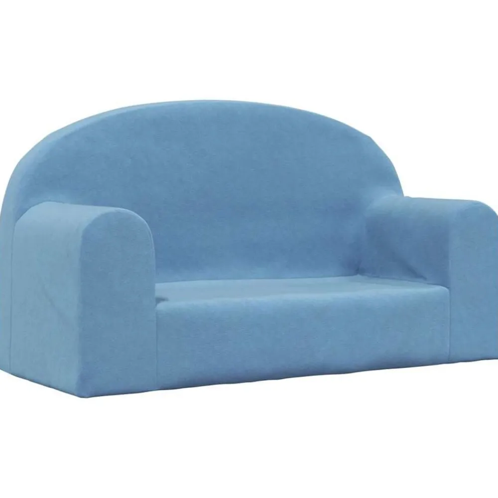 Niños vidaXL Mobiliario Para Bebés Y Niños Pequeños-Sofá para niños de 2 plazas de felpa suave