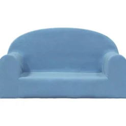 Niños vidaXL Mobiliario Para Bebés Y Niños Pequeños-Sofá para niños de 2 plazas de felpa suave