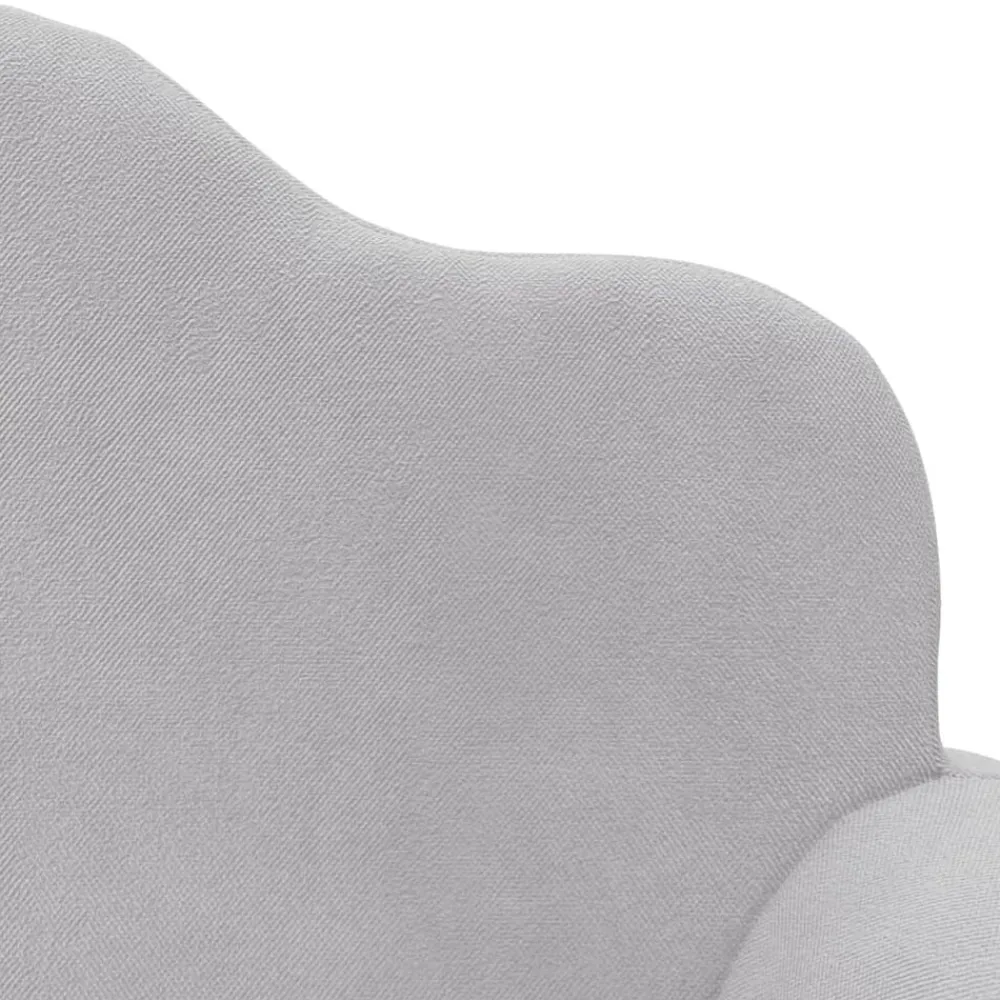 vidaXL Sofá para niños de 2 plazas felpa suave Gris claro New
