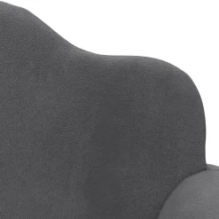 Niños vidaXL Mobiliario Para Bebés Y Niños Pequeños-Sofá para niños de 2 plazas felpa suave gris
