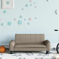 Niños vidaXL Mobiliario Para Bebés Y Niños Pequeños-Sofá para niños de cuero sintético 70x45x30 cm