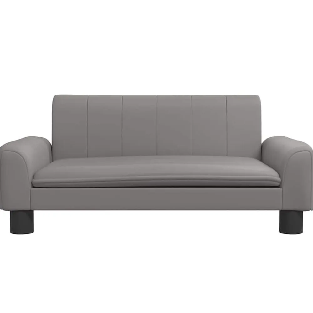 Niños vidaXL Mobiliario Para Bebés Y Niños Pequeños-Sofá para niños de cuero sintético 70x45x30 cm